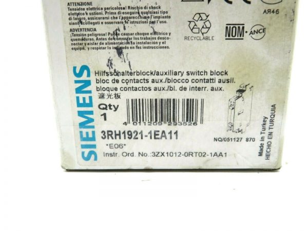NEW SIEMENS 3RH1921-1EA11 AUXILLARY CONTACT 3RH19211EA11 - Image 4