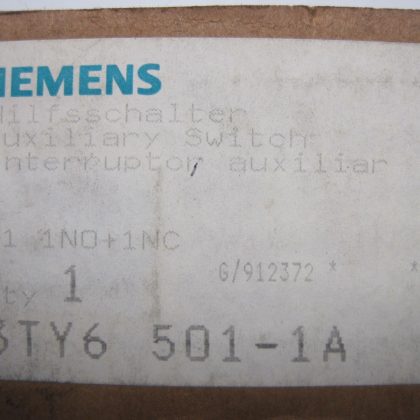 NEW SIEMENS  3TY6501-1A AUXILLARY CONTACT
