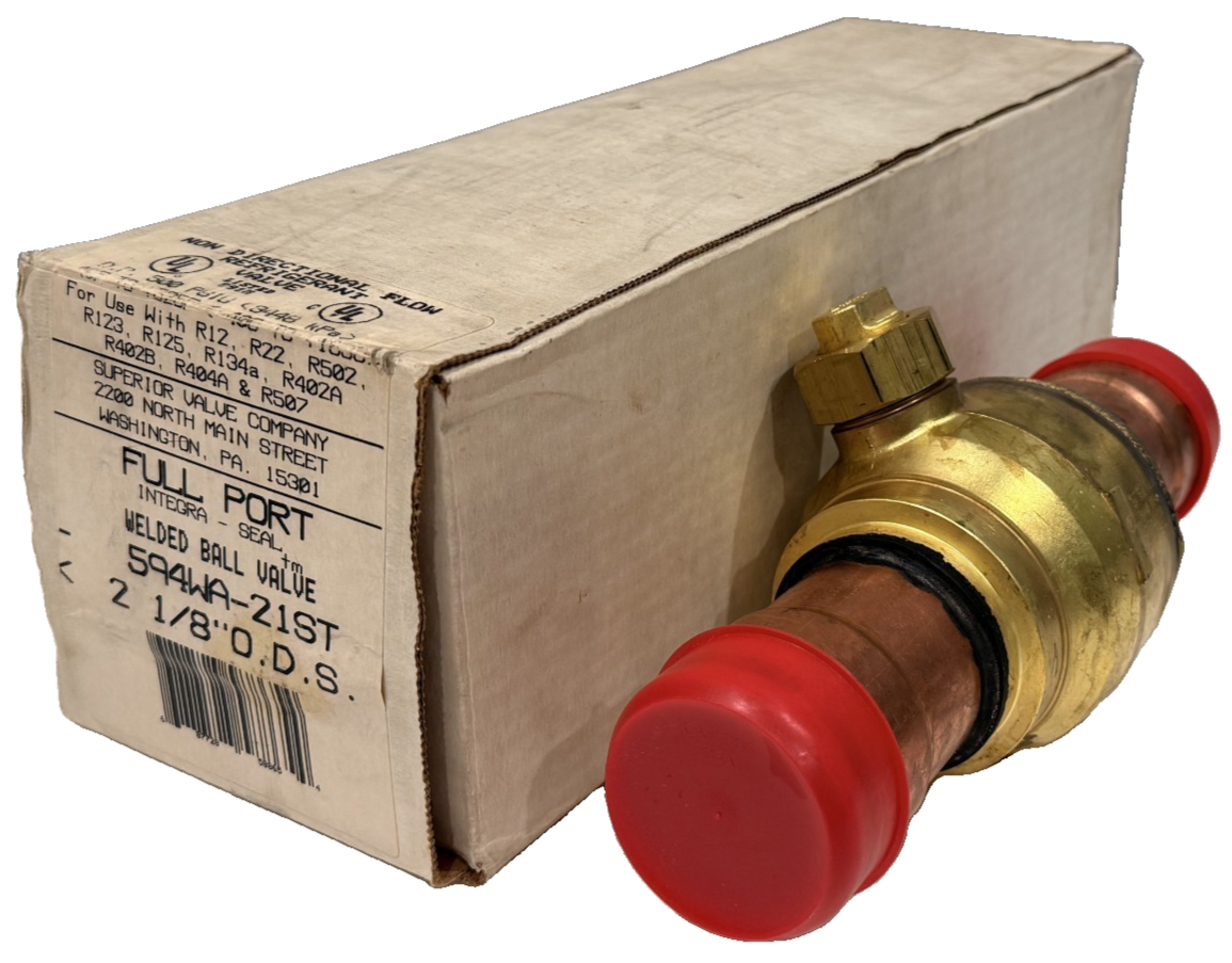 NEW SUPERIOR 594WA-21ST FULL PORT WELDED BALL VALVE 2-1/8" 500PSIG 594WA21ST