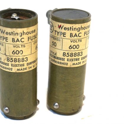 2 WESTINGHOUSE 858883 FUSE TYPE BAC