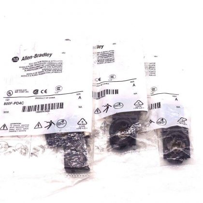 3 NEW ALLEN BRADLEY 800F-PD4C MODULE WITH LATCH SER.A 800FPD4C