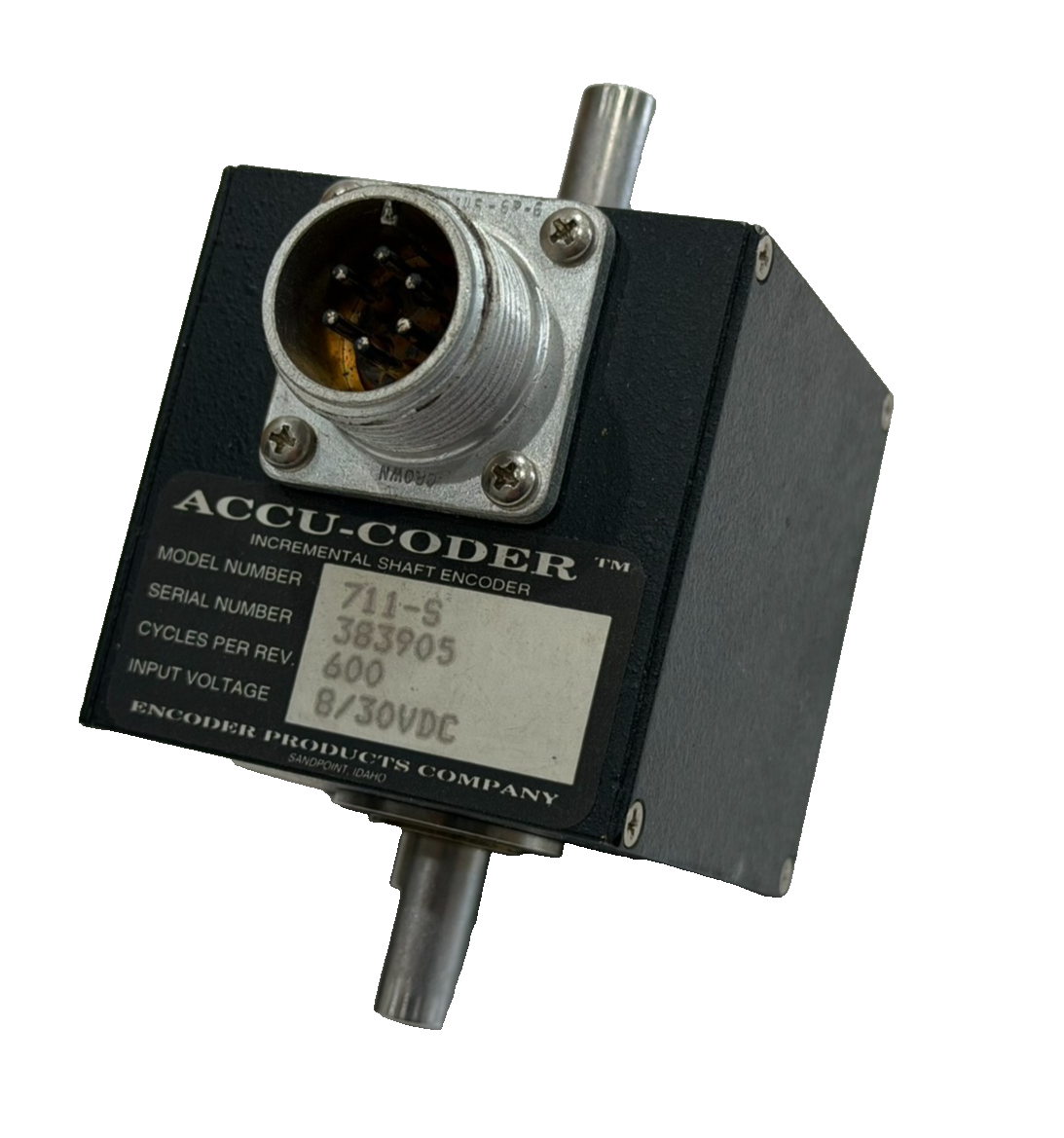 NEW ACCU-CODER 711-S INCREMENTAL SHAFT ENCODER 8/30VDC 600 PULSES PER ...