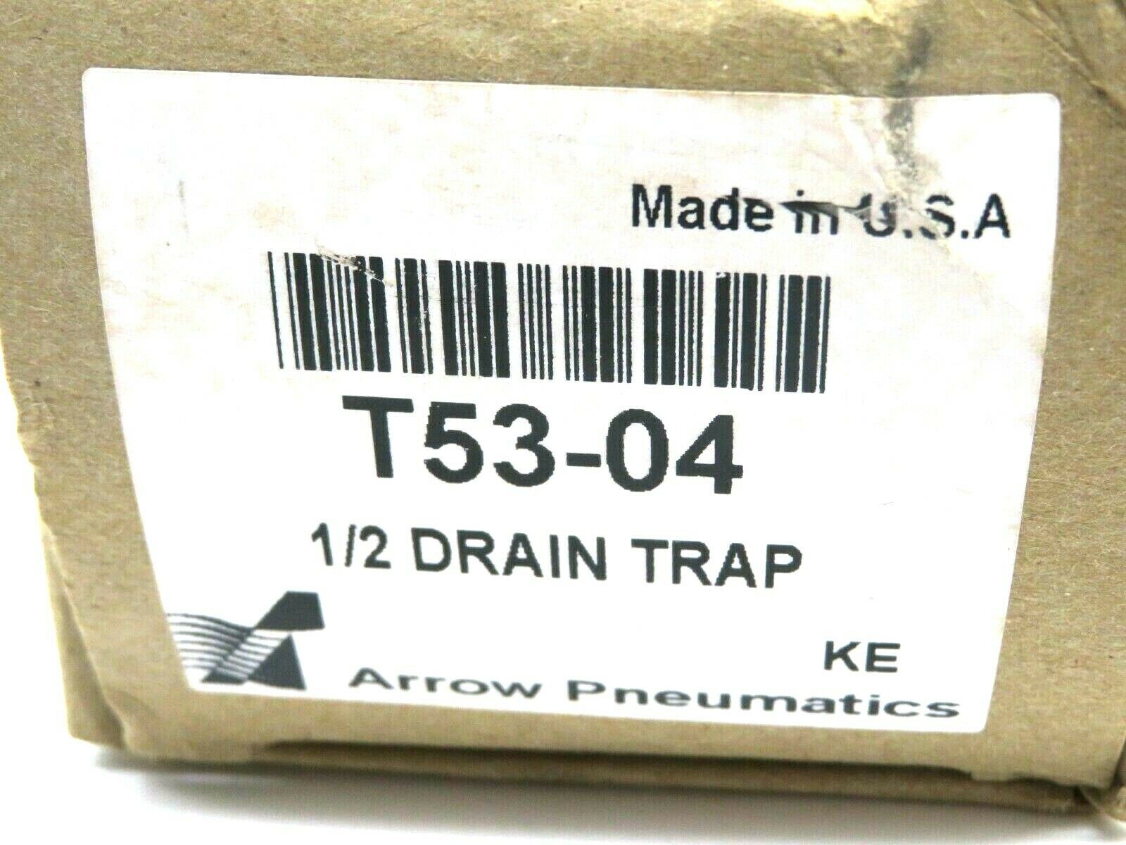 NEW ARROW PNEUMATICS T53-04 1/2 DRAIN TRAP T5304 - Image 4