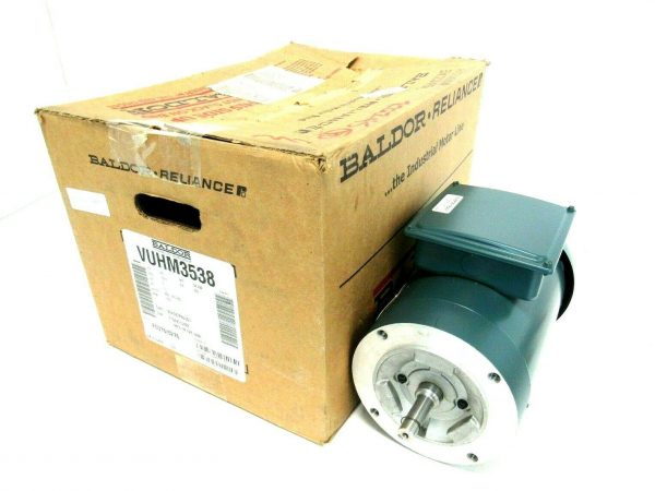 NEW BALDOR VUHM3538 MOTOR .5HP 208-230/460V 1740RPM 35X042P864G1 5/8" DIA.