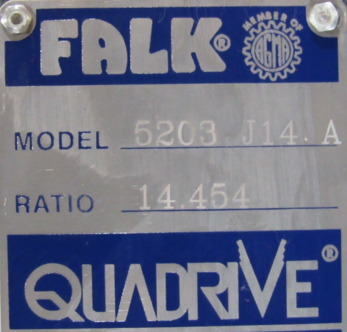 NEW FALK 5203-J14-A SHAFT MOUNT GEAR REDUCER 14.454:1 - Image 6