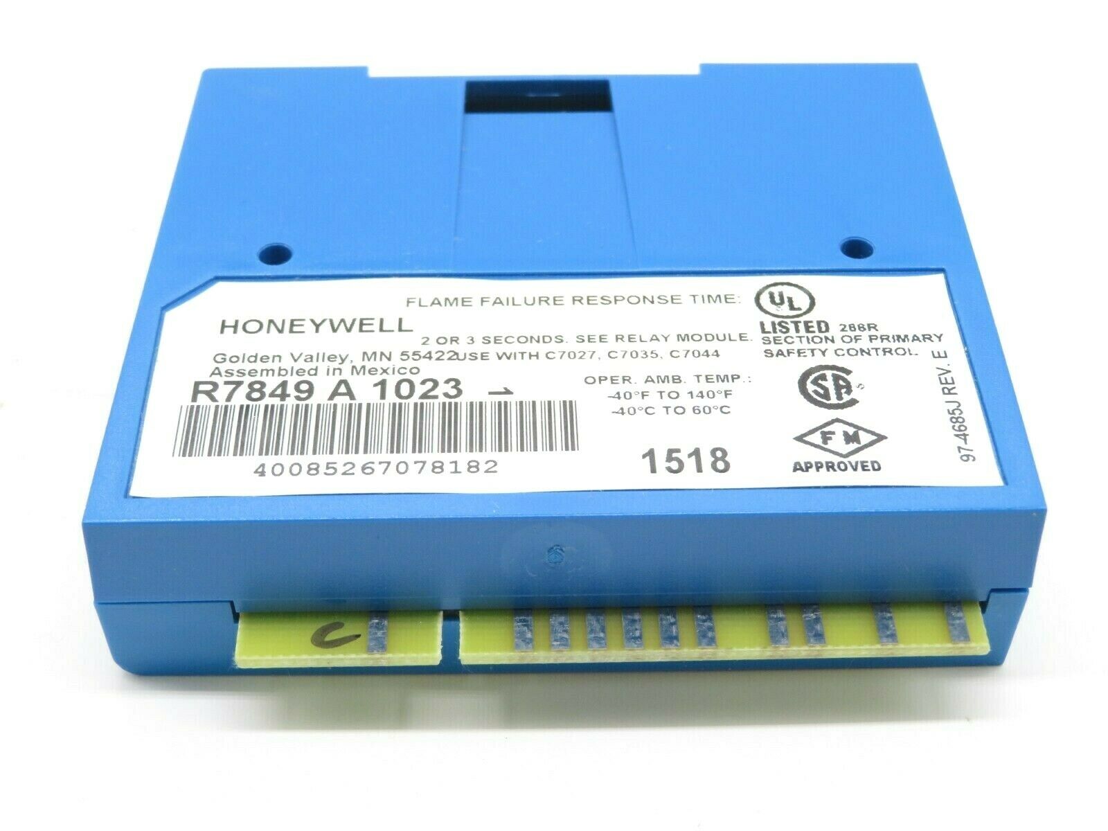 Amplificateur De Flamme Ultraviolet Honeywell R7849A1023 - Neuf En Boîte - Pour Système De Chauffage