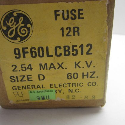 NEW SEALED GENERAL ELECTRIC 9F60LCB512 FUSE 12R  SIZE D