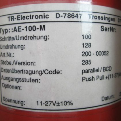 NEW T&R ELECTRONIC AE-100-M ABSOLUTE ENCODER AE100M