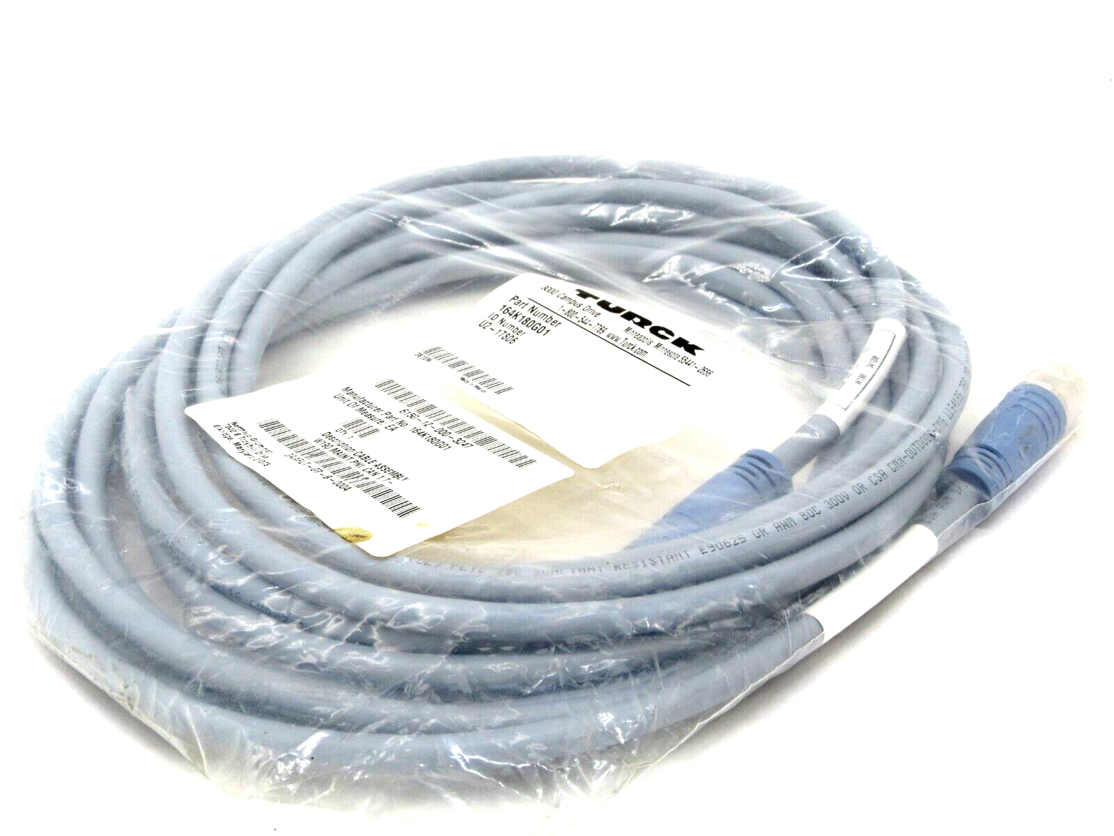 Turck Encoder Cable NEW TURCK 164K180G01 CABLE U2-17806 - SB Industrial Supply, Inc.