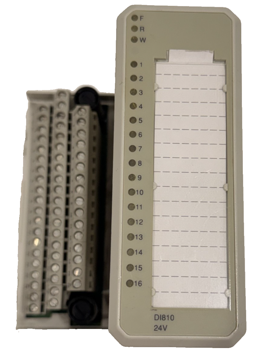 USED ABB 3BSE013234R1 EXTENDED MODULE TERMINATION W/ DI810 ANALOG INPUT ...