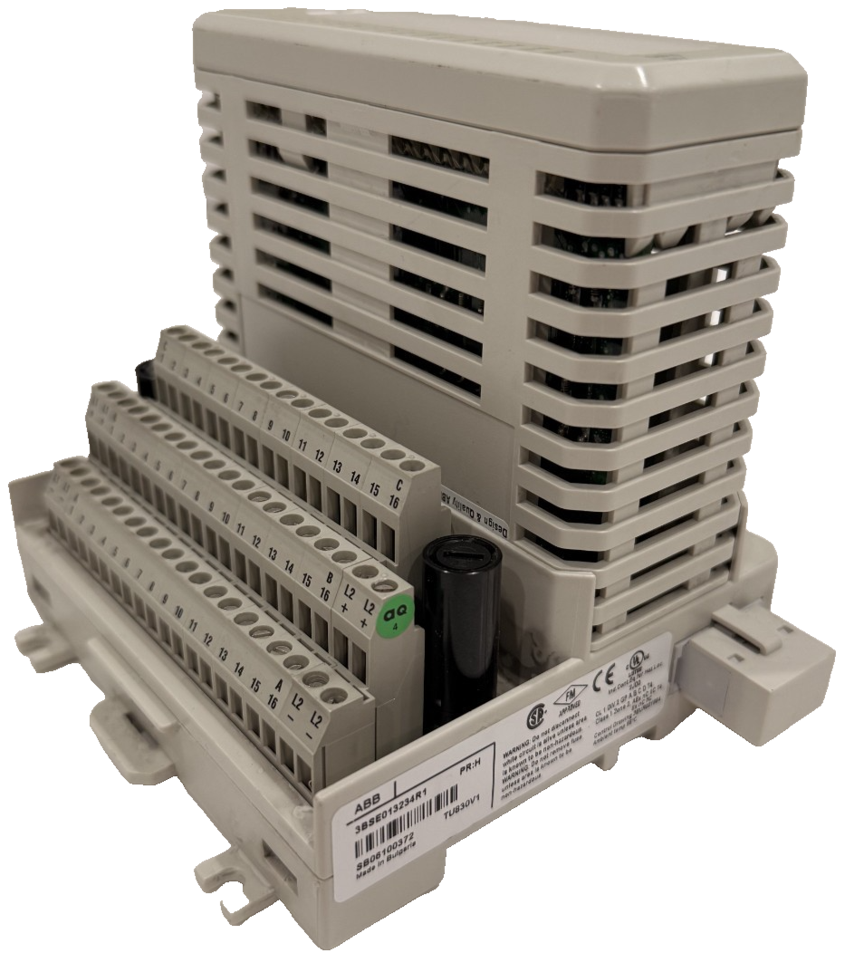 USED ABB 3BSE013234R1 EXTENDED MODULE TERMINATION W/ DI810 ANALOG INPUT ...