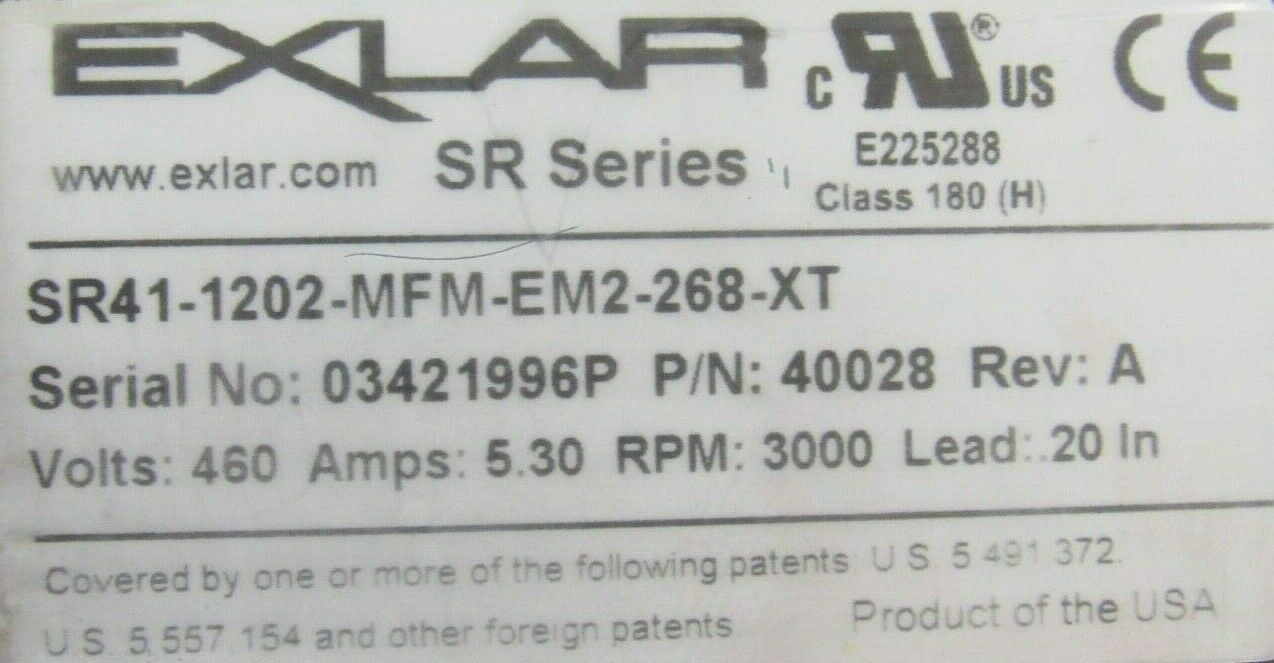 USED EXLAR SR41-1202MFM-EM2-268-XT LINEAR ACTUATOR 40028 - SB ...
