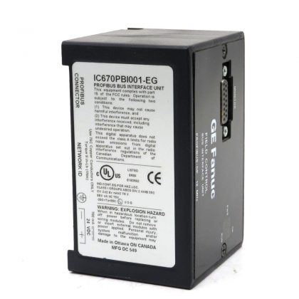 USED GE FANUC IC670PBI001-EG PROFIBUS INTERFACE MODULE IC670PBI001EG