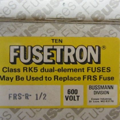 10 NEW FUSETRON FRS-R-1/2 FUSES FRSR12
