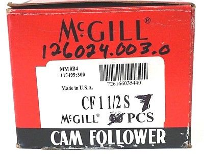 McGill CF-1/2 Cam Follower – Galet De Came De Précision Made In USA