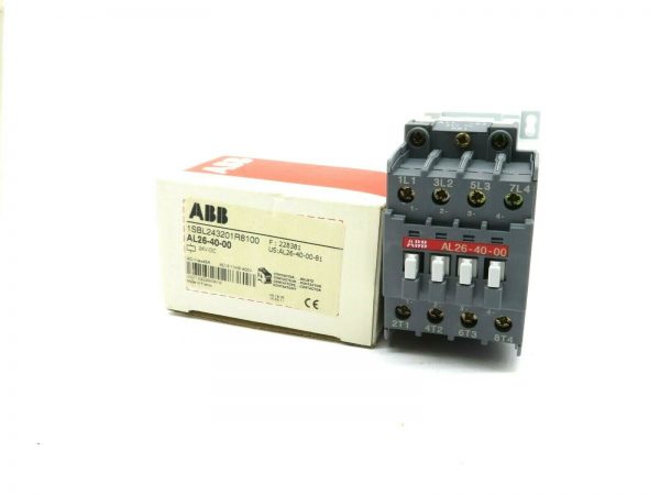 NEW ABB AL26-40-00 CONTACTOR 24V AL26-40-00 1SBL243201R8100 AL264000