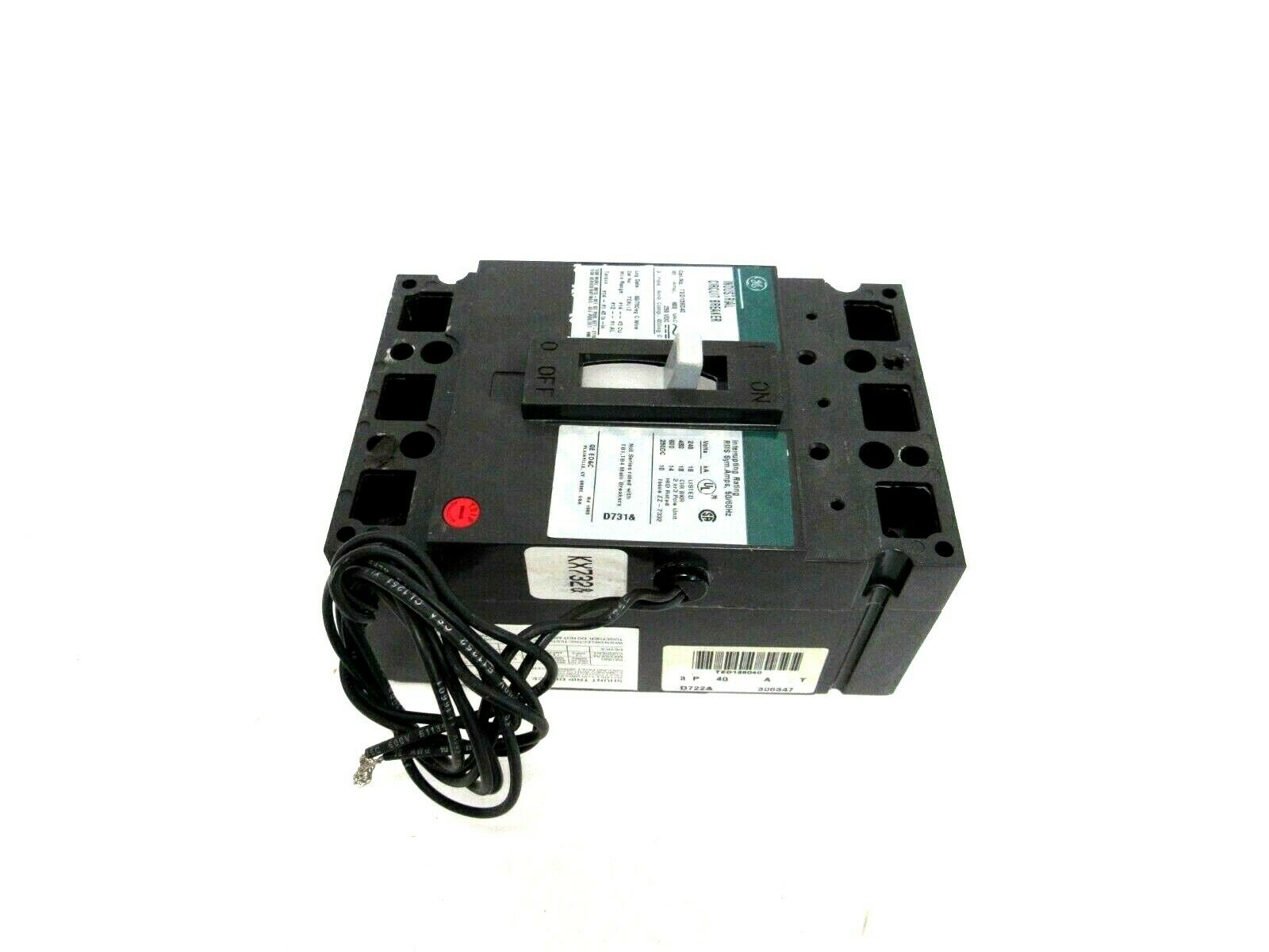 NEW GE TED136040 CIRCUIT BREAKER 40A 600VAC 3 POLE - Image 3