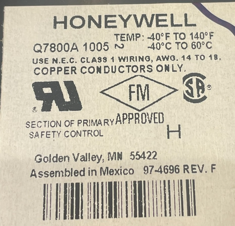 NEW HONEYWELL Q7800A-1005 SUB-BASE PANEL MOUNT Q7800A1005 - Image 4