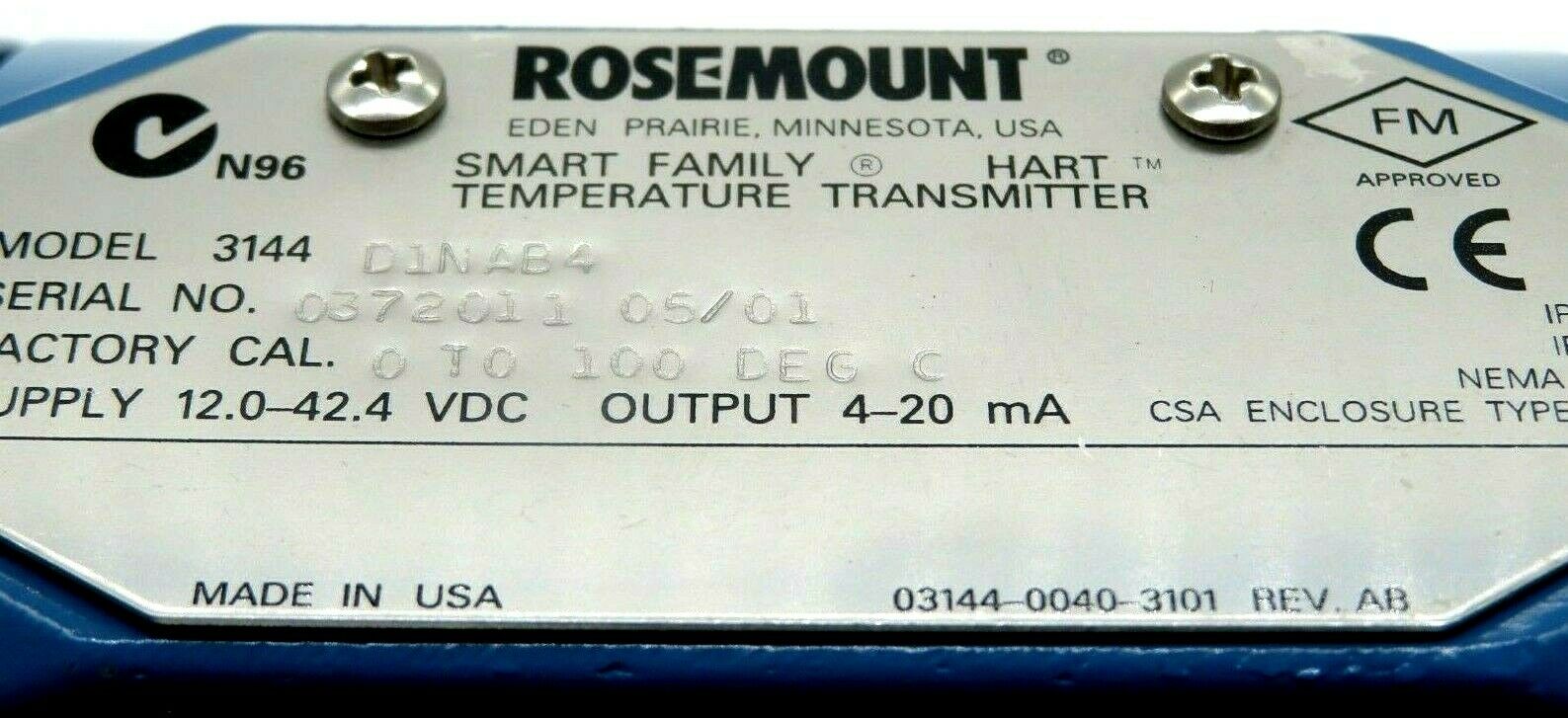 NEW ROSEMOUNT 3144D1NAB4M5 TEMPERATURE TRANSMITTER - Image 4