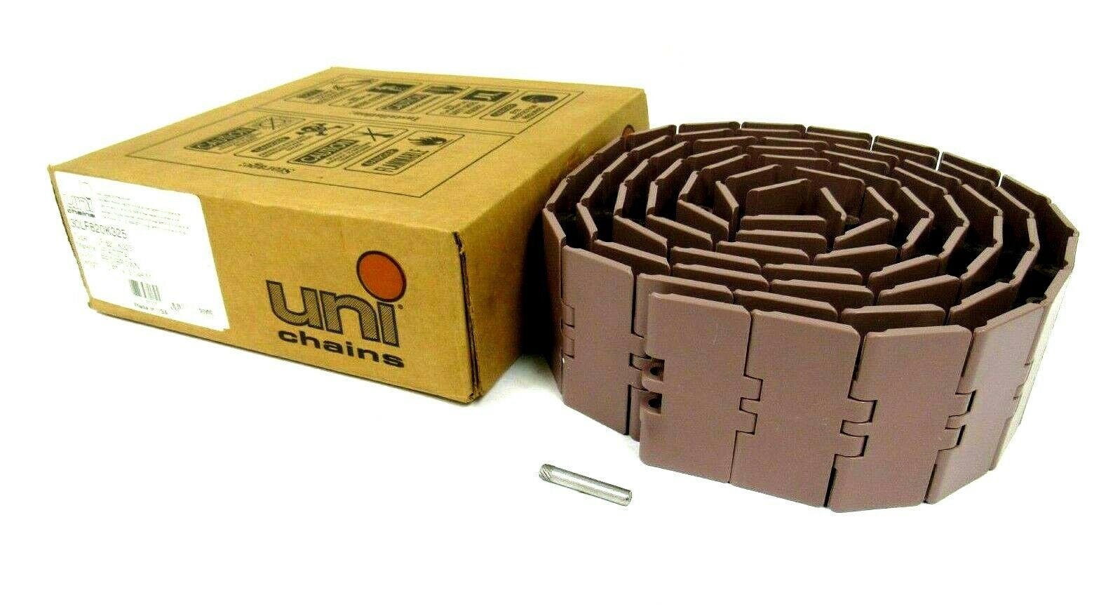 NEW UNI CHAINS 30LF820K325 CONVEYOR CHAIN LF 820K325 10' RED/BROWN 31