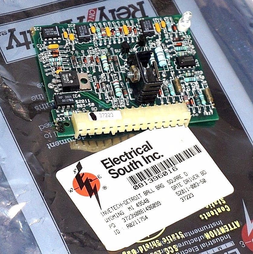 SQUARE D 52011-003-50 GATE DRIVER BOARD 520100350 REPAIRED