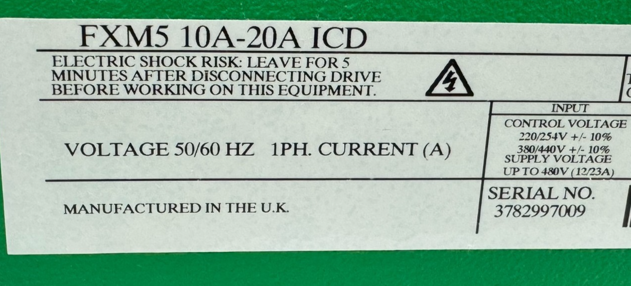 USED CONTROL TECHNIQUES FXM5-10A-20A-ICD FIELD CONTROLLER FXM5 - Image 5