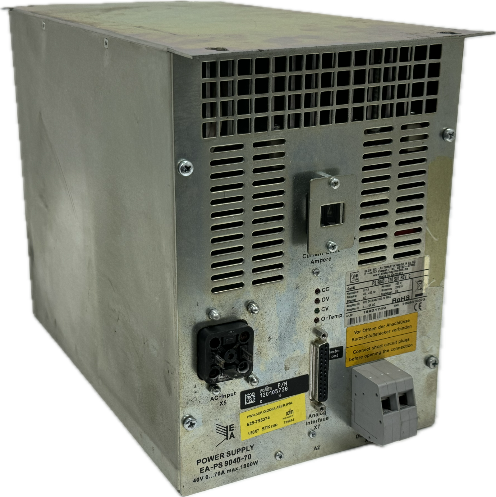 USED ELEKTRO-AUTOMATIK PS 9040-070 POWER SUPPLY 15901749 120105736