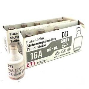 9 NEW ETI 16A FUSE LINKS 500V