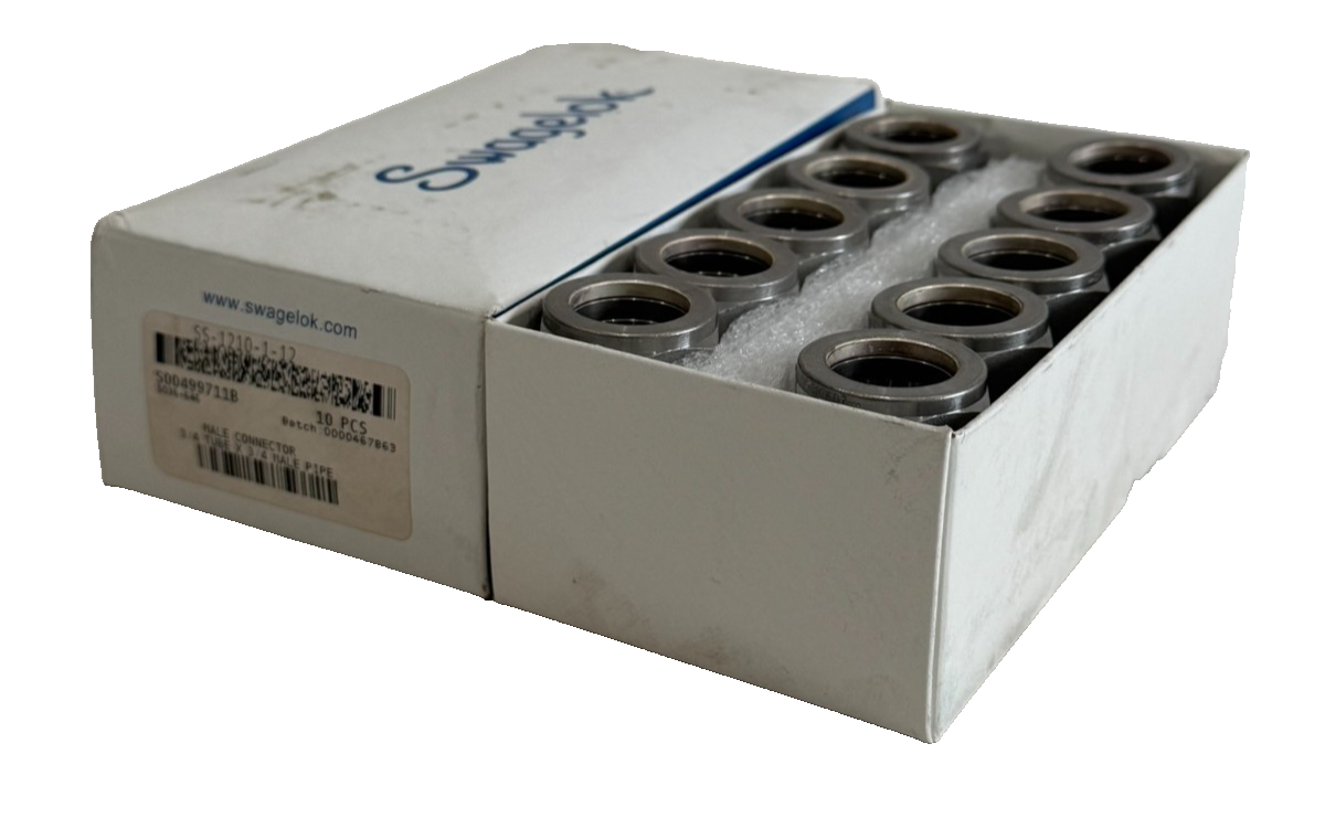 Raccord Mâle Swagelok SS-1210-1-12 - Tube 3/4" OD X 3/4" MNPT, Inox, Compression
