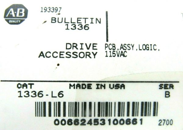 NEW ALLEN BRADLEY 1336-L6 INTERFACE BOARD SER B 1336L6 - Image 4