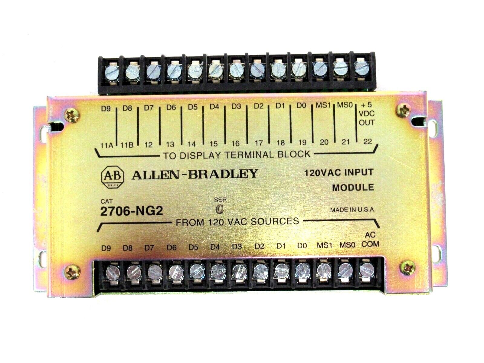 NEW ALLEN BRADLEY 2706-NG2 INPUT CONVERTER SER.C 2706NG2 - Image 3