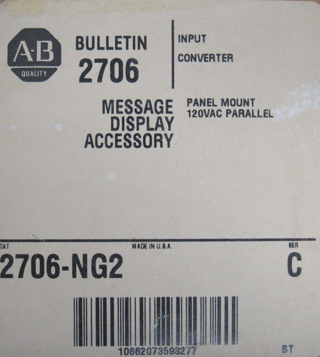 NEW ALLEN BRADLEY 2706-NG2 INPUT CONVERTER SER.C 2706NG2 - Image 4