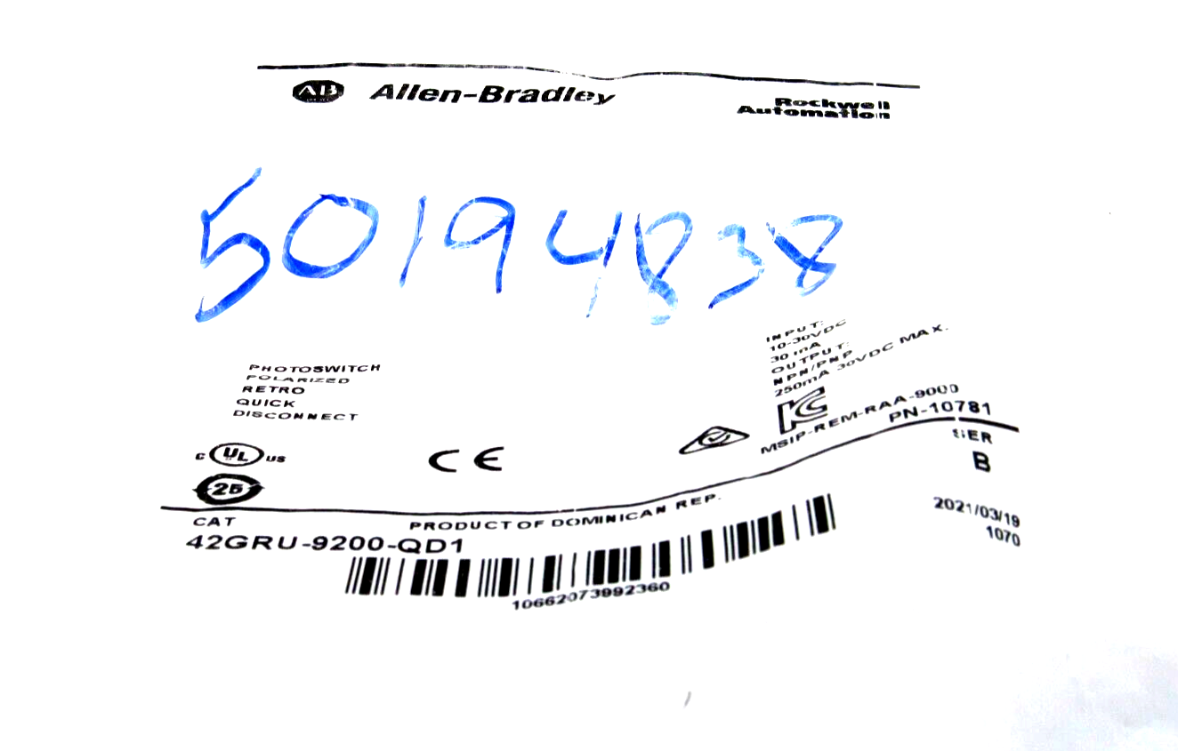 NEW ALLEN BRADLEY 42GRU-9200-QD1 PHOTOSWITCH SERIES B 42GRU9200QD1 - Image 3