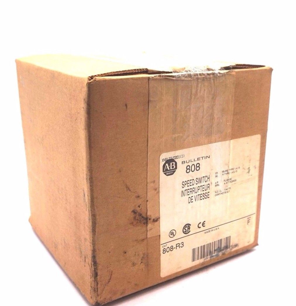 NEW ALLEN BRADLEY 808-R3 SPEED SWITCH SER.F 808R3