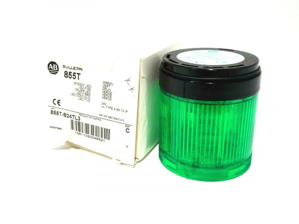 NEW ALLEN BRADLEY 855T-B24TL3 STEADY LED STACK LIGHT SER.C 855TB24TL3