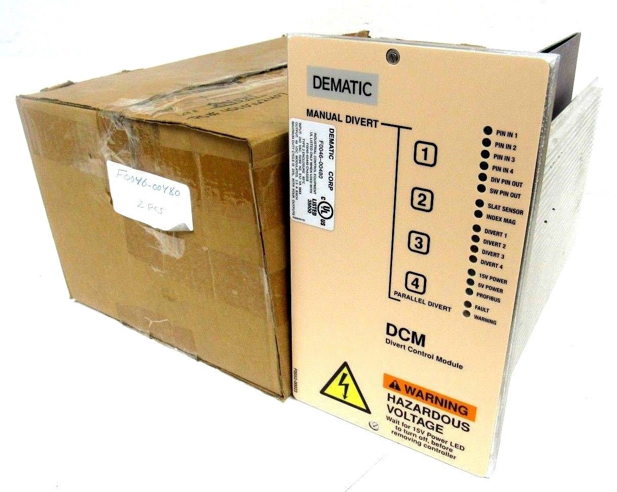 NEW DEMATIC F0046-00480 DIVERT CONTROL MODULE F004600480 40VDC - SB ...