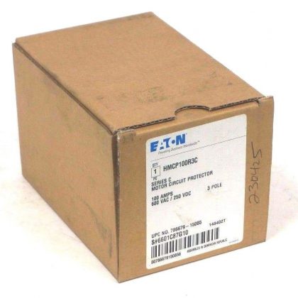 NEW EATON HMCP100R3C CIRCUIT PROTECTOR SER. C, 100A, 600VAC/250VDC