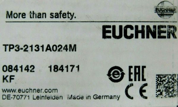NEW EUCHNER TP3-2131A024M SAFETY SWITCH 084142 TP32131A024M - Image 5