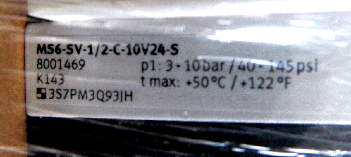 NEW FESTO MS6-SV-1/2-C-10V24-S QUICK EXHAUST VALVE MS6SV12C10V24S - Image 4