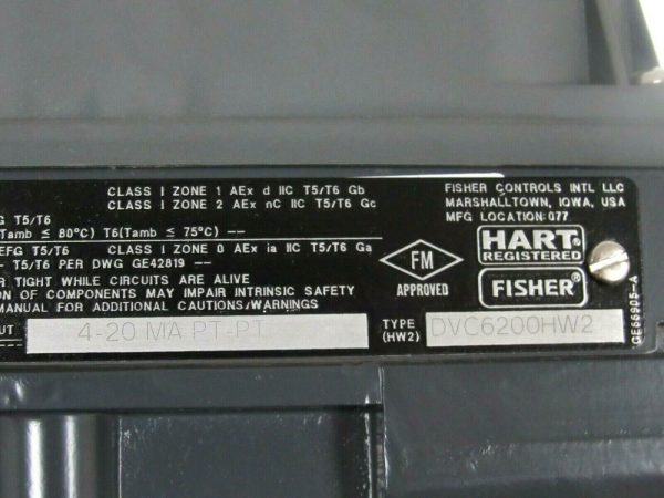 NEW FISHER FIELDVUE DVC6200HW2 VALVE CONTROLLER - Image 9
