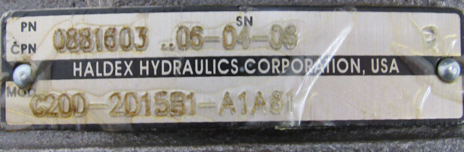 NEW HALDEX C200-2015B1-A1A81 PUMP 0881603 C2002015B1A1A81 - Image 5
