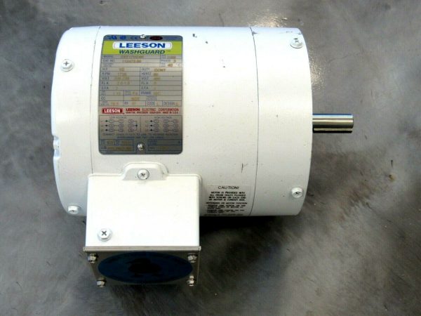 NEW LEESON C6T17VC4H MOTOR .5HP 1725RPM 208-230V 113473.00 1-7/8"x5/8" - Image 3
