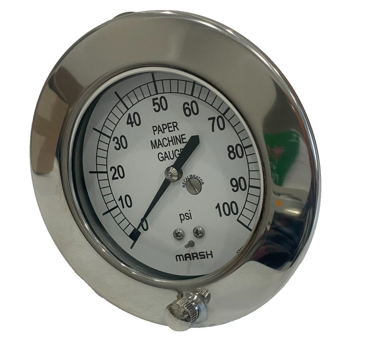 NEW MARSH/BELLOFRAM W6048 GAUGE 3.5 PAPR-F 1/4 NPT 0/100 PSI - Image 4