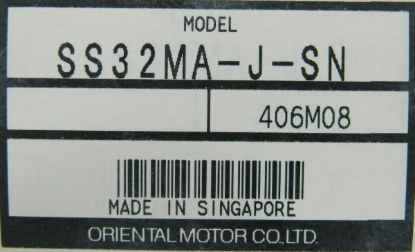 NEW ORIENTAL MOTOR SS32MA-J-SN CONTROL PACK SS32MAJSN - Image 5