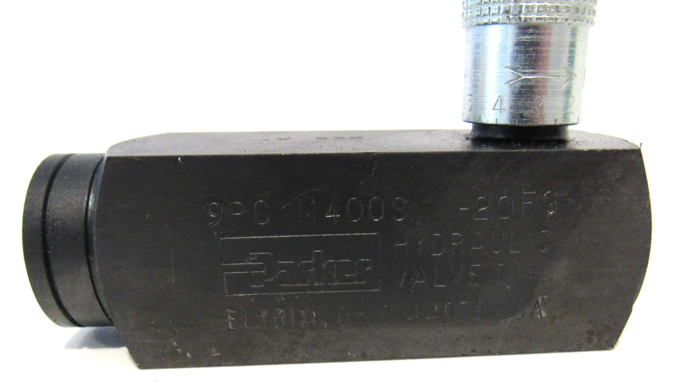 NEW PARKER 9PC M400S-20FS FLOW CONTROL VALVE 9PCM400S20FS - Image 3