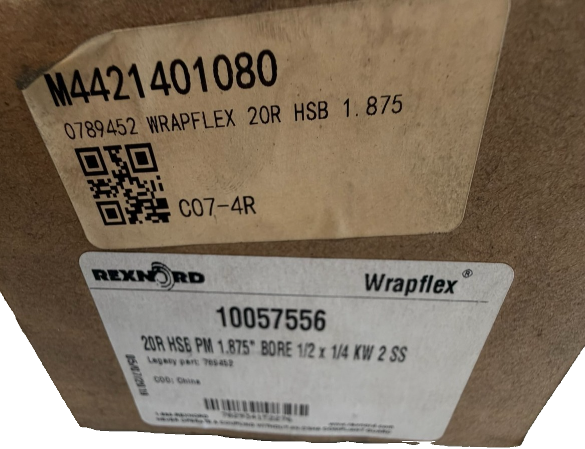 NEW REXNORD 789452 20R HSB PM 1.875" BORE 1/2 X 1/4 KW 2 SS 10057556 - Image 5