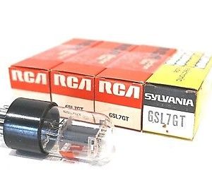 4 NEW RCA /SYLVANIA 6SL7GT  ELECTRON TUBES