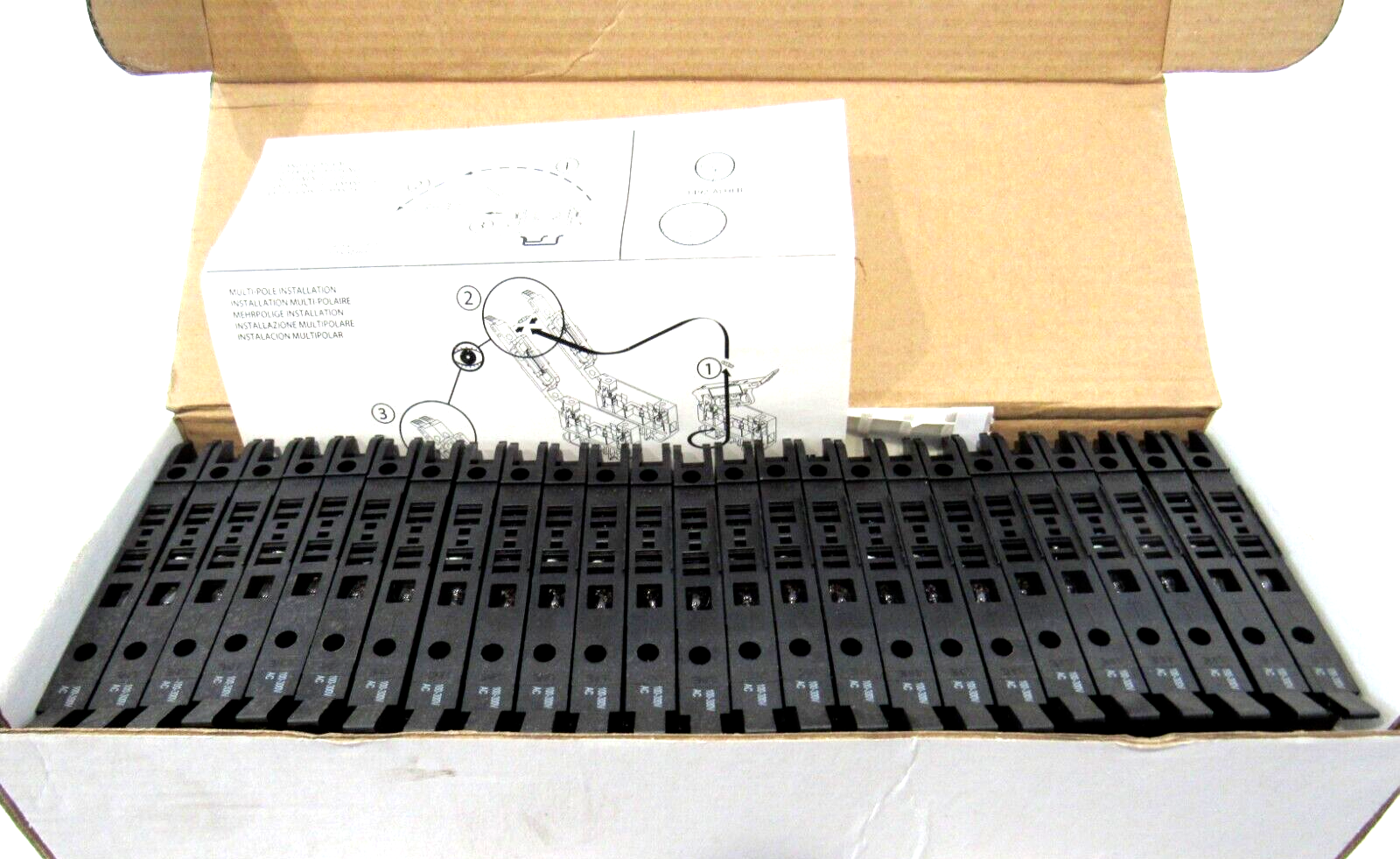 BOX OF 25 ALLEN BRADLEY 1492-H4 TERMINAL BLOCKS SER.E 1492H4 NEW SURPLUS - Image 3