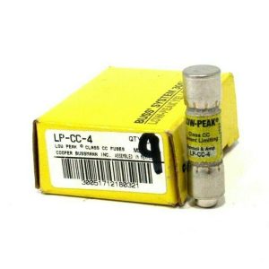BOX OF 9 NEW BUSSMANN LP-CC-4 FUSES LPCC4