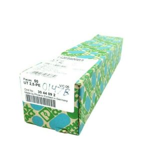 LOT OF 50 NEW SEALED PHOENIX CONTACT UT 2,5-PE TERMINAL BLOCKS 3044092 UT25PE